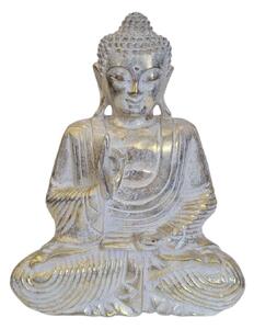Buddha zlato bílý 2 40 cm