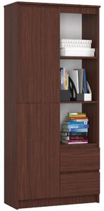 Ak furniture Skříň Rexa 80 cm wenge