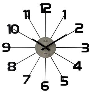JVD Designové kovové černé paprskovité hodiny JVD HT118.2 ( )