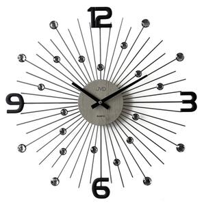 JVD Designové kovové černé paprskovité hodiny JVD HT117.2 ( )
