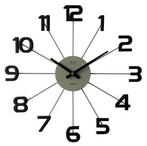 JVD Designové kovové černé paprskovité hodiny JVD HT119.2 ( )