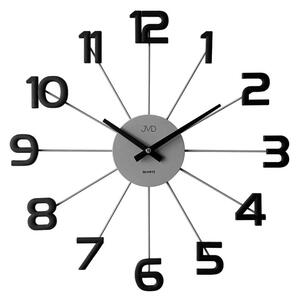 JVD Designové kovové černé paprskovité hodiny JVD HT119.3 ( )