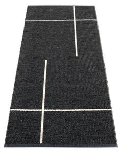 Černý vnitřní a venkovní běhoun 70x180 cm Fred Black – Pappelina