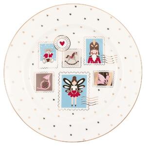 Porcelánový talíř Xmas Letter White Ø 20,5 cm
