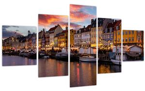 Obraz - Nyhavn, Kodaň (125x70 cm)