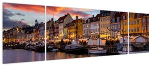 Obraz - Nyhavn, Kodaň (170x50 cm)