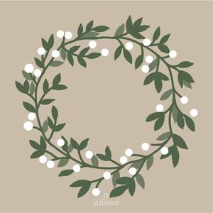 Papírové ubrousky Snowberry Wreath – 20 ks