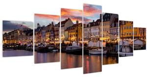 Obraz - Nyhavn, Kodaň (210x100 cm)
