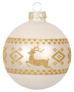 Skleněná vánoční baňka Winter Deer