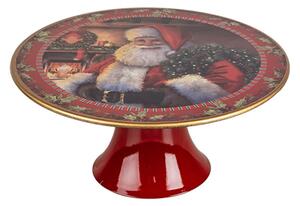 Vánoční stojan na dort s motivem Santa Clause M – 22x10 cm