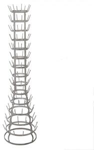 Vysoký šedý stojan na hrnečky – 41x148 cm