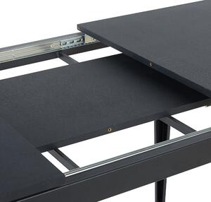 Rozkládací jídelní stůl 120/160 x 80 cm černý NORLEY