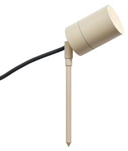 Bodové světlo se zemním hrotem béžové GU10 50mm nastavitelné IP44 vč. kabelu a zástrčky - Solo