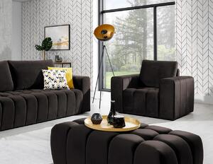 Designový taburet ILANIS - tmavě hnědý