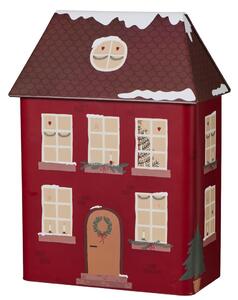 Ib Laursen Plechová dóza Christmas House IBL406