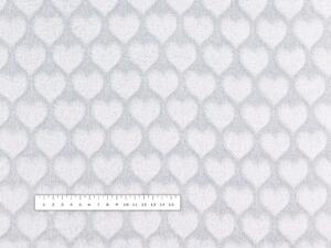 Biante Mikroplyšová deka MIP-023 Světle šedá srdíčka 75x100 cm