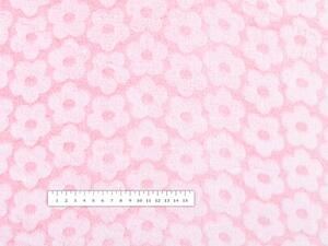 Biante Mikroplyšová deka MIP-027 Světle růžové květy 75x100 cm