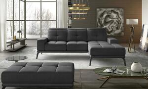 Rohová sedací souprava ZINARA - tmavě šedá 2, pravý roh