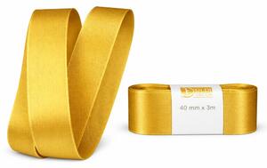 Stuha taftová GOLD Yellow zlato-žlutá 40mmx3m (8,-Kč/m)