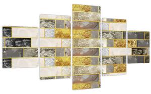 Obraz - Dekor s texturami (125x70 cm)