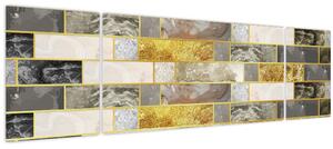 Obraz - Dekor s texturami (170x50 cm)