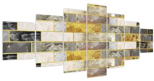 Obraz - Dekor s texturami (210x100 cm)