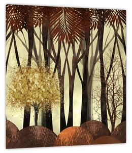 Obraz - Dekorativní les (30x30 cm)