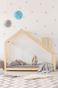 Dětská postel ADEKO Mila Chimney 140x70 cm přírodní