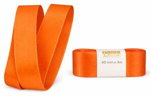 Stuha taftová Bright Orange oranžová 40mm x 3m (8,-Kč/m)