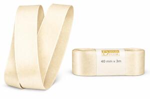 Stuha taftová Soft Cream krémová 40mmx3m (8,-Kč/m)