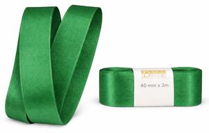 Stuha taftová Forest green tmavě zelená 40mm x 3m (8,-Kč/m)
