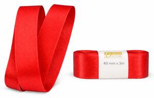 Stuha taftová Classic Red červená 40mm x 3m (8,-Kč/m)