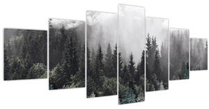 Obraz - Les s ilustrovanými prvky (210x100 cm)