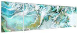 Obraz - Malba abstraktních vzorů (170x50 cm)