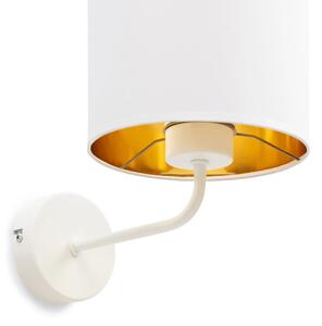 Nástěnná moderní lampa VESPILLO - bílá / zlatá