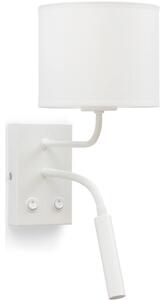 Nástěnná lampa se čtecím ramenem VESPILLO - bílá