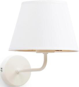 Nástěnná moderní lampička VESPILLO - bílá / zlatá