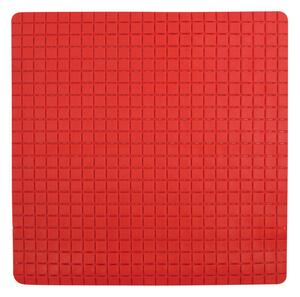 MSV protiskluzová podložka do sprchy QUADRO Premium, červená, SBS kaučuk, 54 x 54 cm