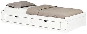 VÝSUVNÁ POSTEL, 90/200 cm, bílá MID.YOU, Online Only
