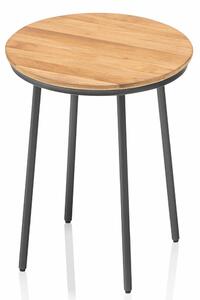 KETTLER TRIBE stolek Ø 40 cm - antracit / teak