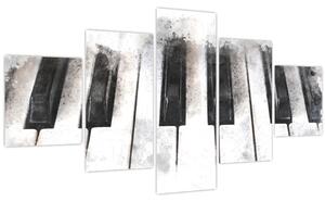 Obraz - Piano, aquarel (125x70 cm)