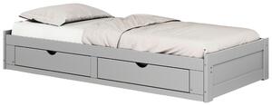 VÝSUVNÁ POSTEL, 90/200 cm, šedá MID.YOU, Online Only