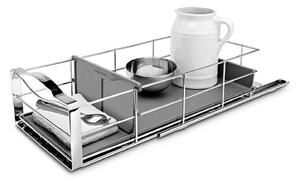 Výsuvný organizér do skříňky Simplehuman s masivním rámem z oceli, šířka 22,8 cm