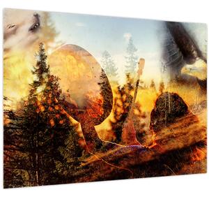 Obraz - Šamanský motiv (70x50 cm)