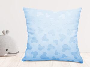 Biante Dětský povlak na polštář Minky hladký MKH-001 Mickey - Nebeský modrý 30 x 50 cm