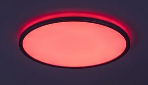 Rabalux 2290 Rasmus LED Stropní svítidlo s ovladačem | Přírodní bílá | RGB | Stmívatelné | 22W | Bílá | Kov | Stříbrná - r-2290