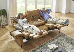 Sedací souprava SALMA_oblouková sofa_kůže Evita dijon