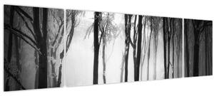 Obraz - Vlk v temném lese (170x50 cm)