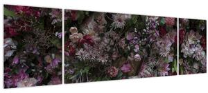 Obraz - Květinová zeď (170x50 cm)