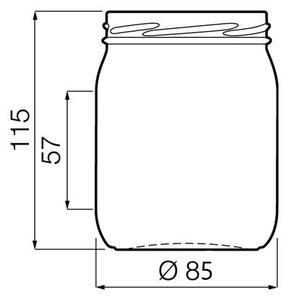 Zavařovací sklenice 540 ml PROFI II čirá OSOBNÍ ODBĚR: nebo paletová přeprava